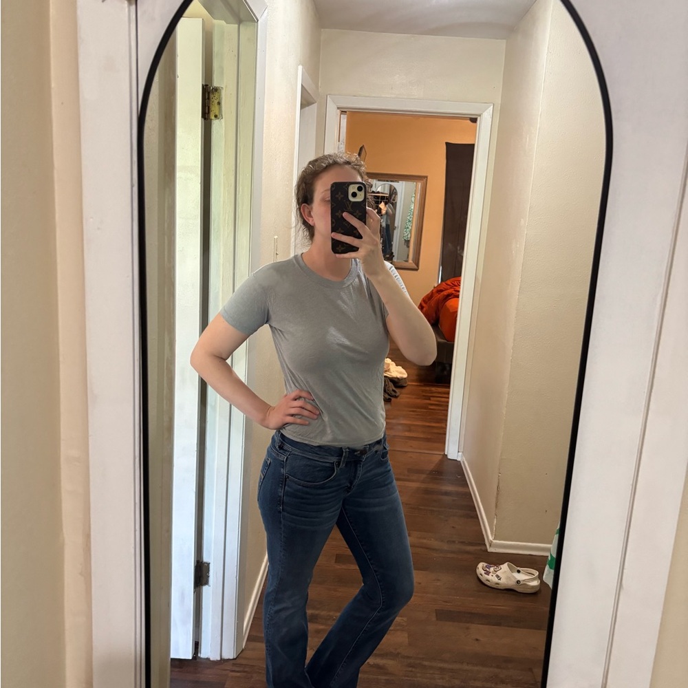 American Eagle Outfitters Dark Blue Boot Cut Jeans - Picture 3 of 7